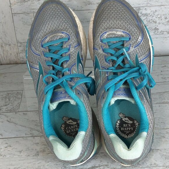 Brooks Adrenaline GTS 16 ~ Women's Size 9.5 B Sixteenth Edition Teal Grey Mint - Picture 8 of 10
